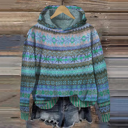 Mira - Retro Ethnic Chic Hoodie