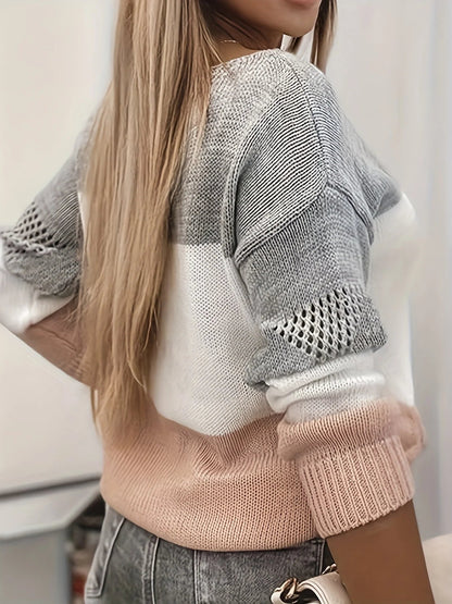 Aurora - Modern Cut Cropped Knit Sweater