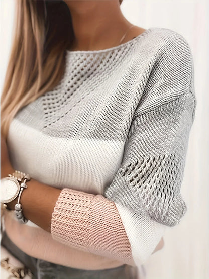 Aurora - Modern Cut Cropped Knit Sweater